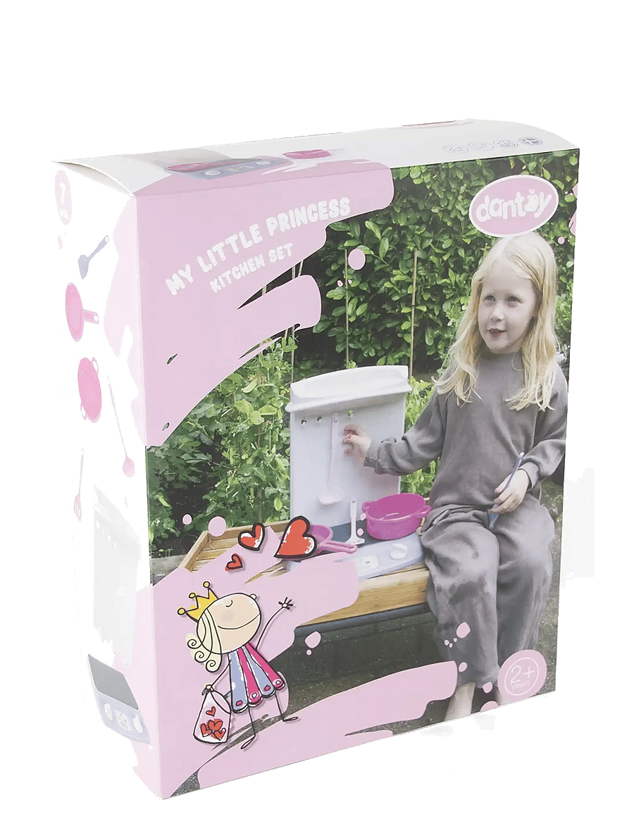 Dantoy - MY LITTLE PRINNCESS KITCHEN - mänguköögi tarvikud - anthracite gray, light gray warmgray, light pink, pink, violet - 1
