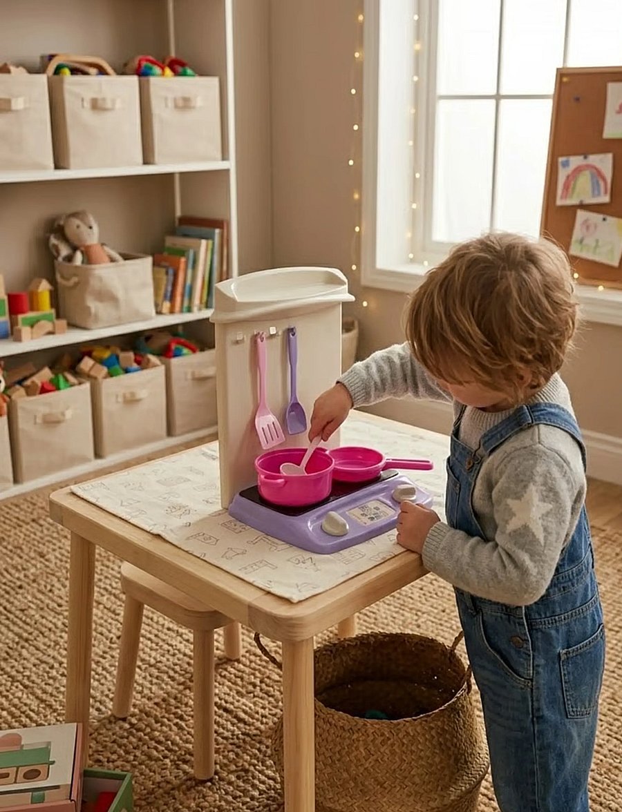 Dantoy - MY LITTLE PRINNCESS KITCHEN - mänguköögi tarvikud - anthracite gray, light gray warmgray, light pink, pink, violet - 3