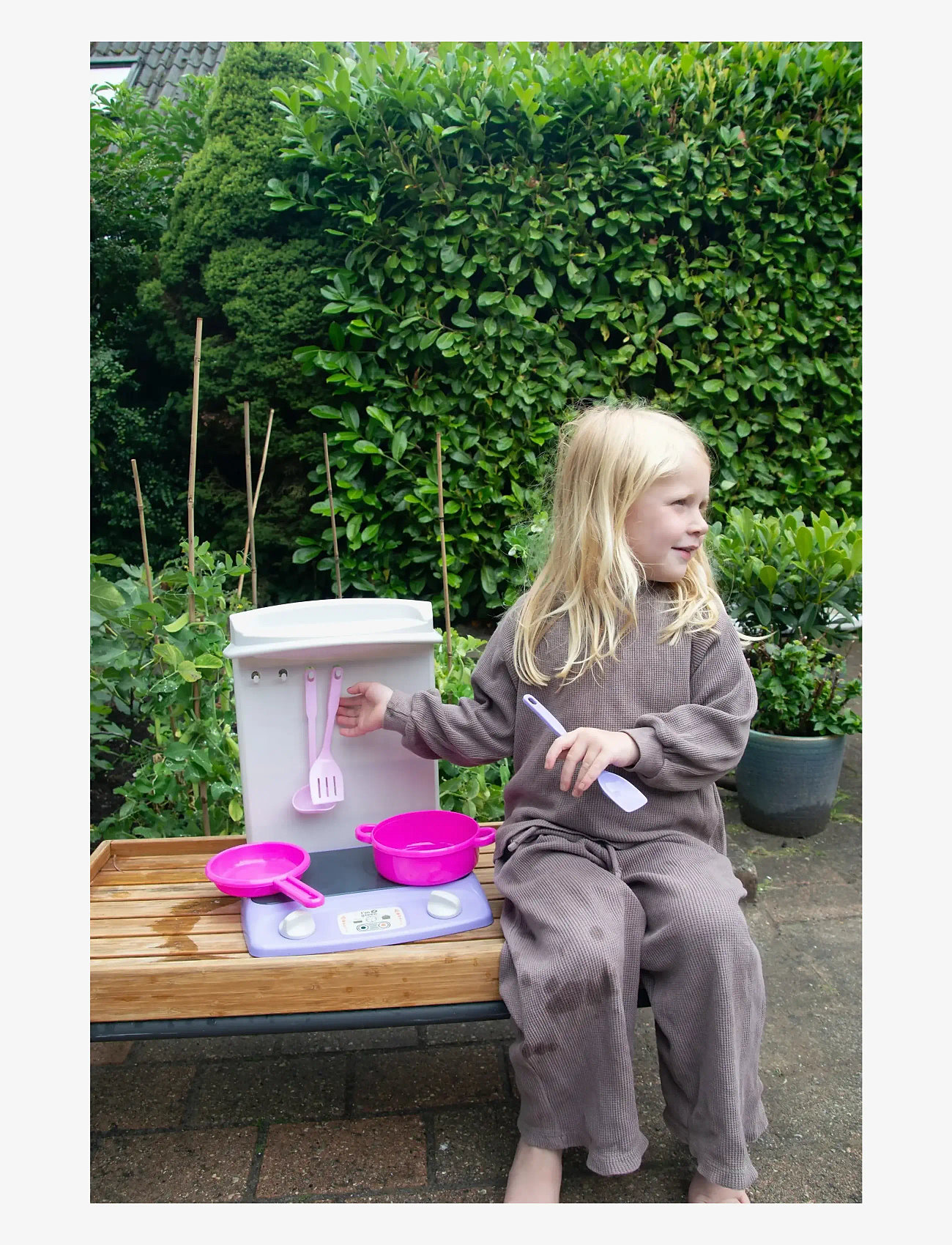 Dantoy - MY LITTLE PRINNCESS KITCHEN - tillbehör till leksakskök - anthracite gray, light gray warmgray, light pink, pink, violet - 3