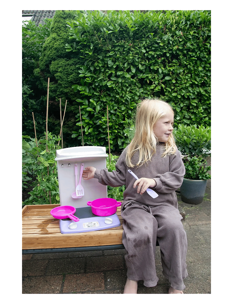 Dantoy - MY LITTLE PRINNCESS KITCHEN - mänguköögi tarvikud - anthracite gray, light gray warmgray, light pink, pink, violet - 2
