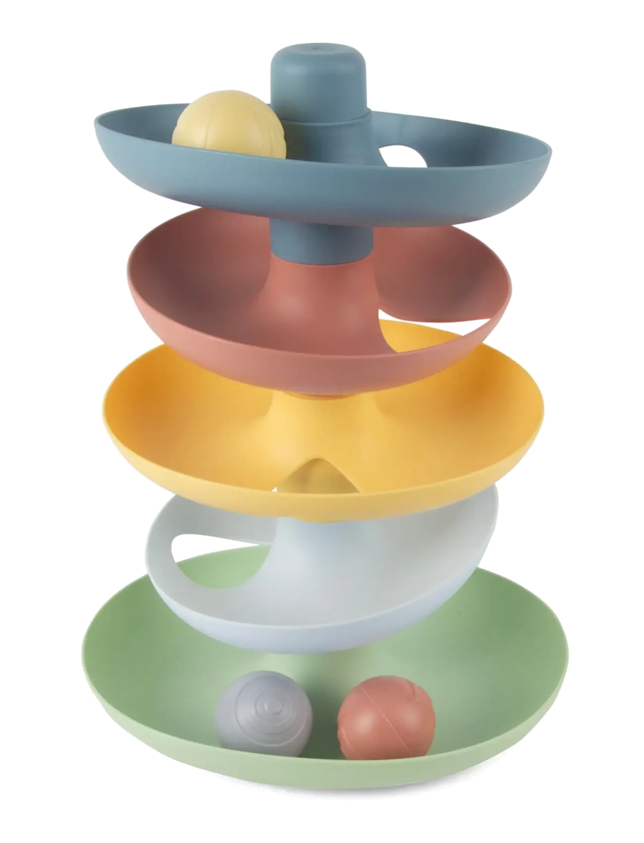 Dantoy FT BALL TRACK - Kulbanor - BLUE, GREEN, LIGHT GRAY-VIOLET, LIGHT YELLOW, OLD PINK, PASTEL BLUE / pink/rose