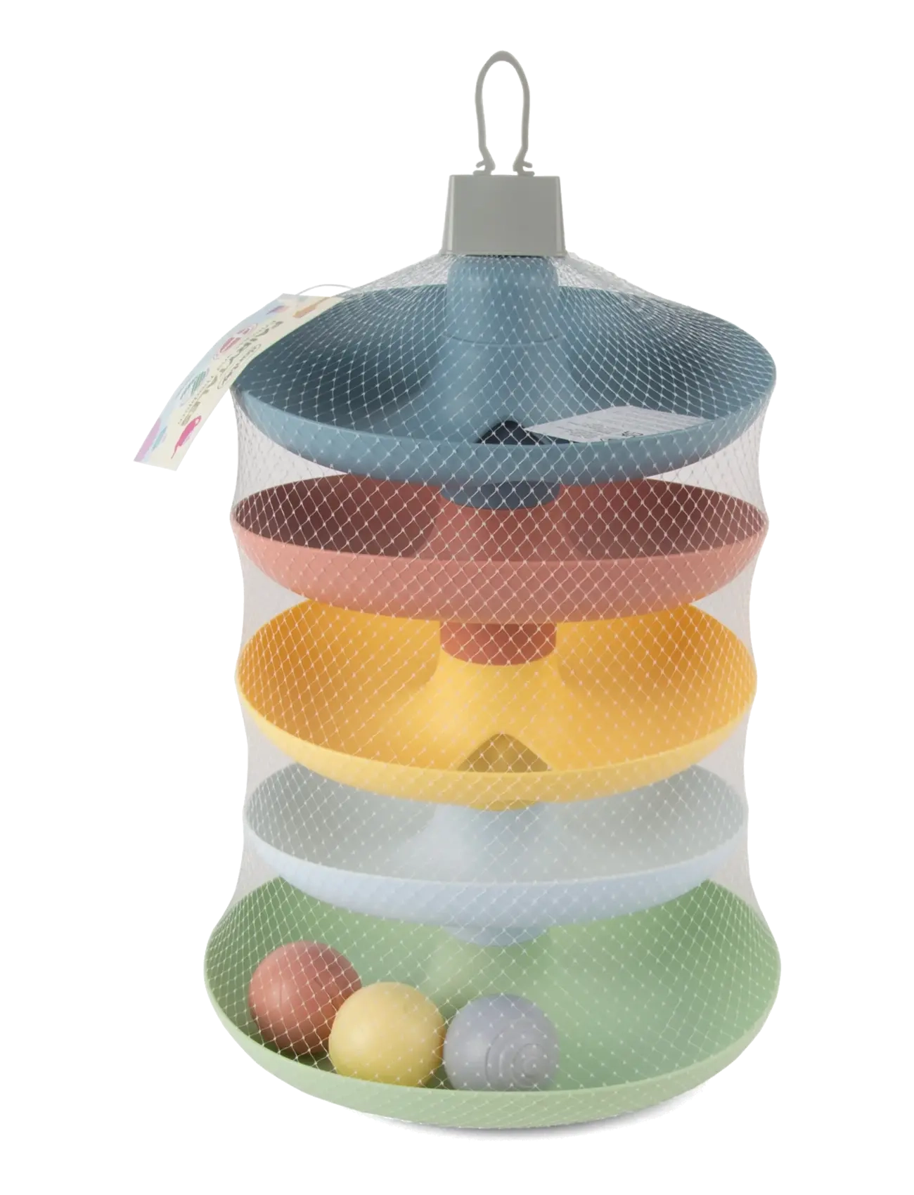 Dantoy - FT BALL TRACK - kugelbahnen - blue, green, light gray-violet, light yellow, old pink, pastel blue - 2