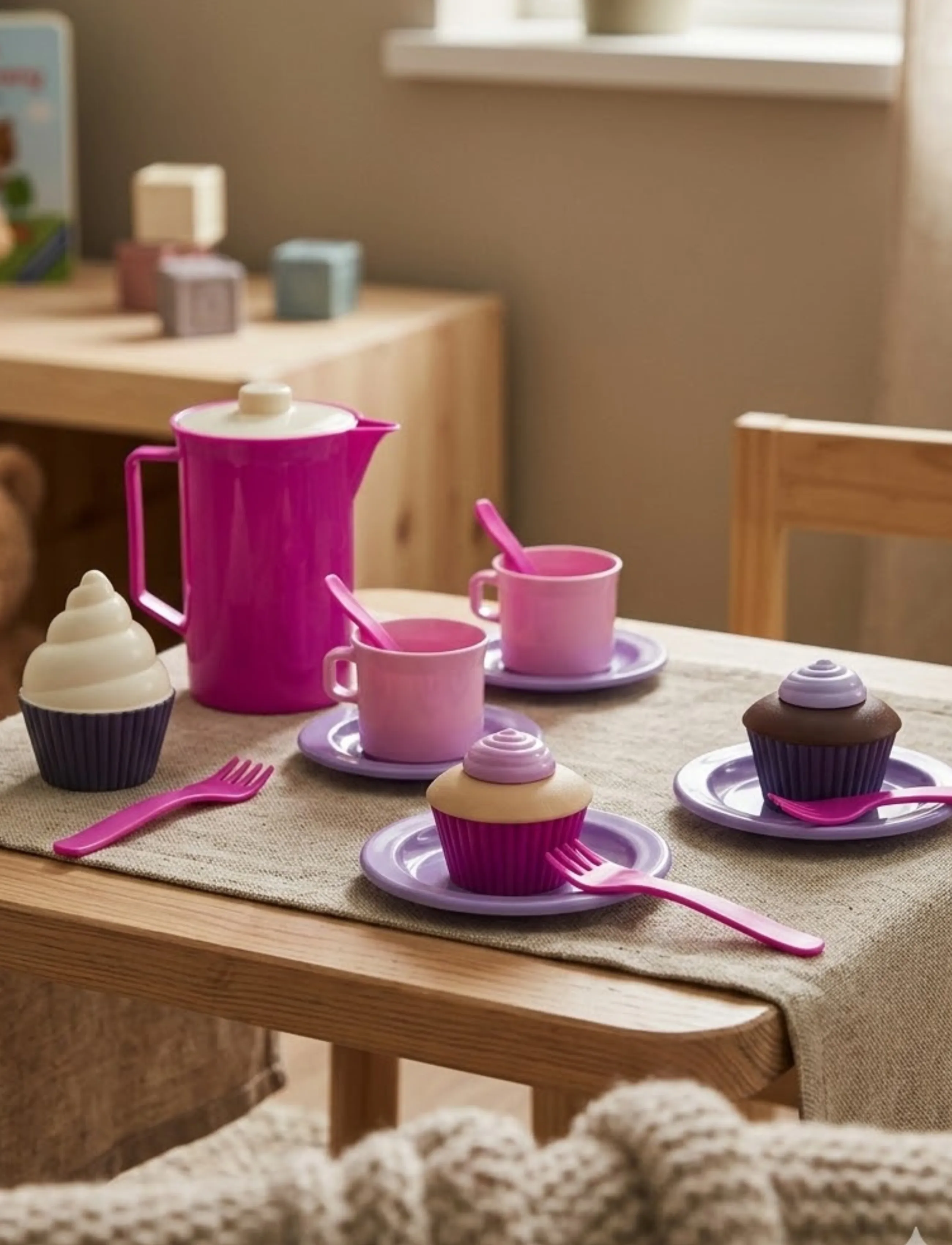 Dantoy My Little P. Coffee-Cupcake Set In Net 20 Pcs, Børn, Coffee & Tea Sæt, Multi/mønstret, Str: ONE SIZE