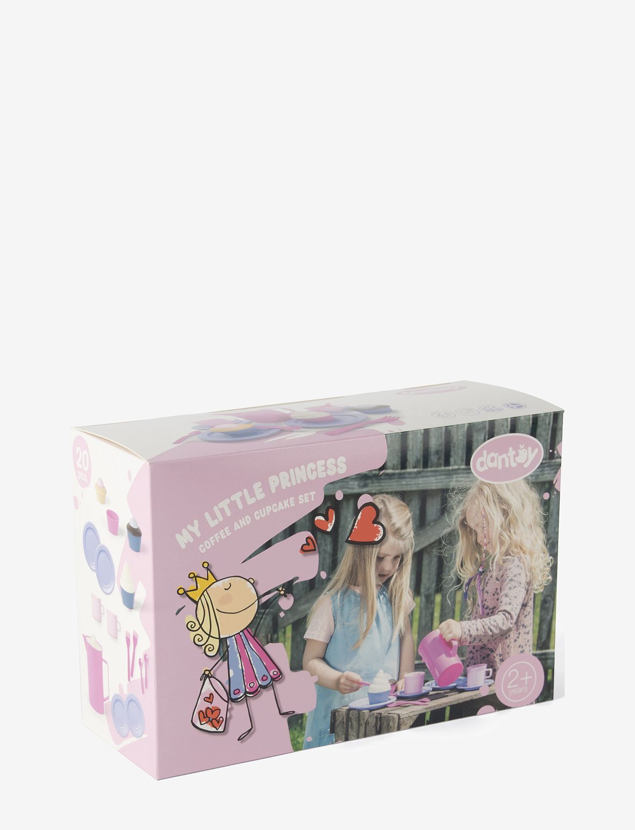 Dantoy - MLP COFFEE-CUPCAKE SET IN BOX 20 PCS - kaffesæt & tesæt - pink, purple, brown, white - 1