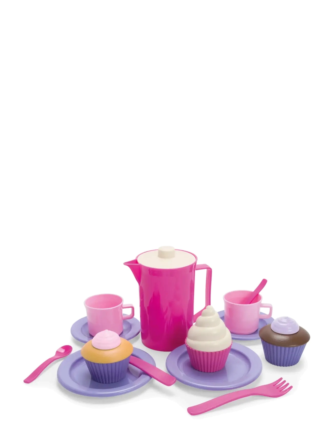 Dantoy MLP COFFEE-CUPCAKE SET IN BOX 20 PCS - Legetøj - PINK, PURPLE, BROWN, WHITE / multi