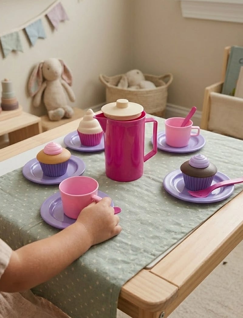 Dantoy - MLP COFFEE-CUPCAKE SET IN BOX 20 PCS - kaffesæt & tesæt - pink, purple, brown, white - 4