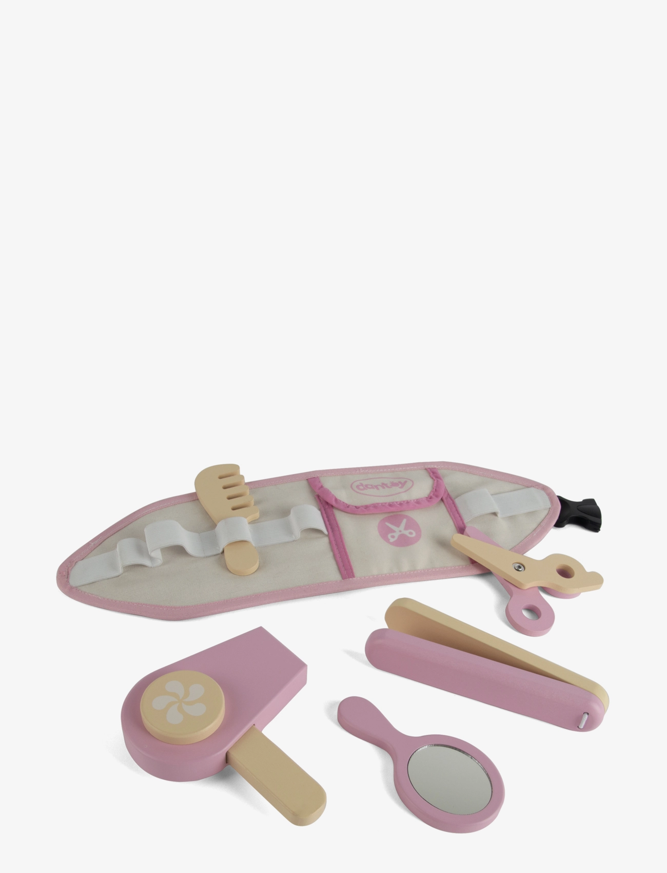 DANTOY Hairdresser Set Wooden In Gift Box 6 Parts Patterned - 41.5X13.7X4.5CM - Kinder
