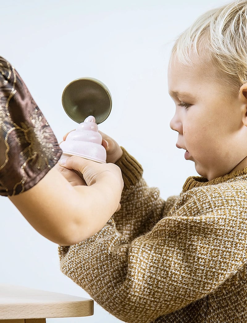 Dantoy - BIO ICE CREAM SET IN GIFT BOX - toy food & cakes - beige, cream, dusty-blue, army-green - 2