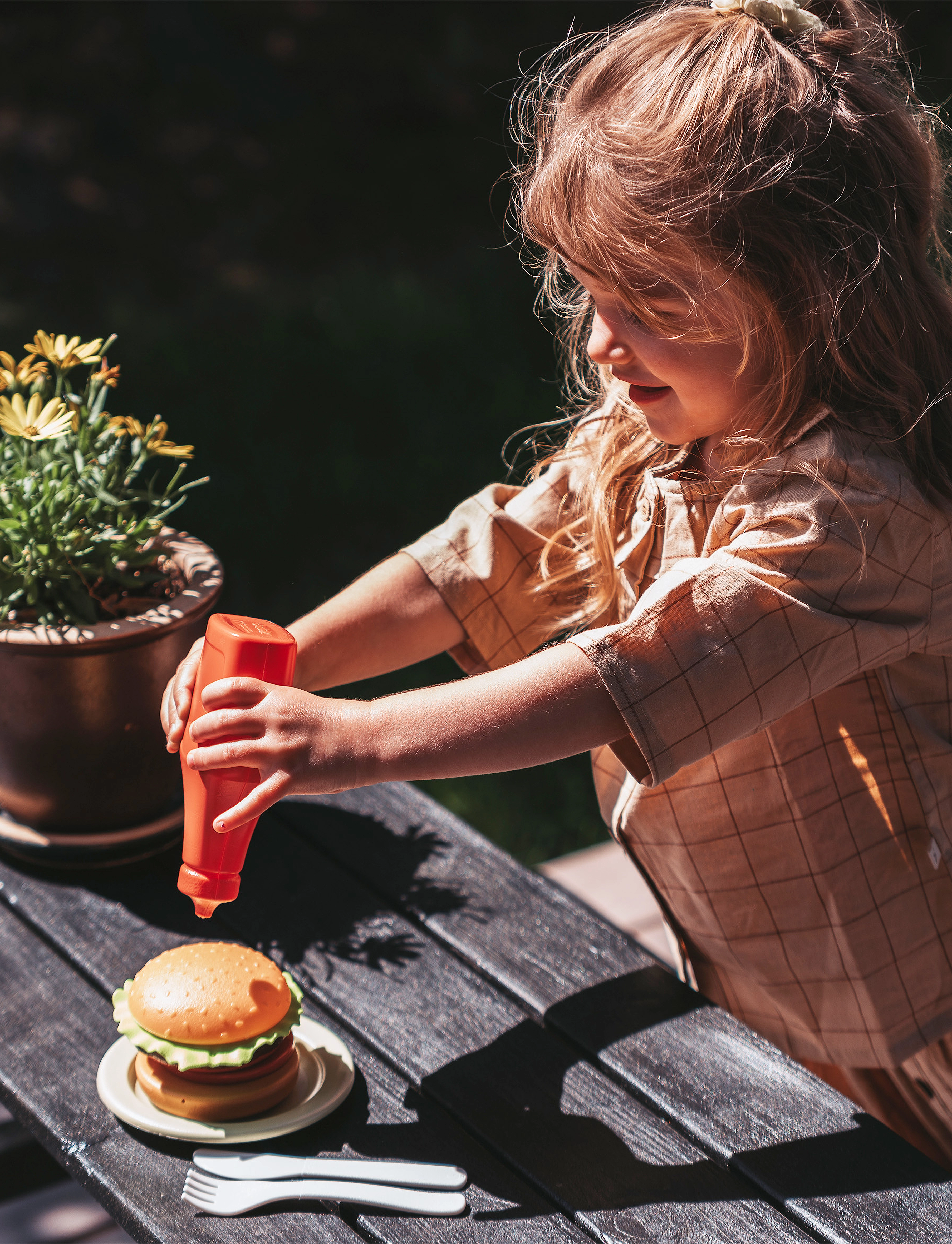 Dantoy Bio Burger Set, 34.5X 17.5X 19 cm, Multi/patterned, Legetøjskøkken Og Tilbehør > Legetøjsmad Og -Kager, Børn