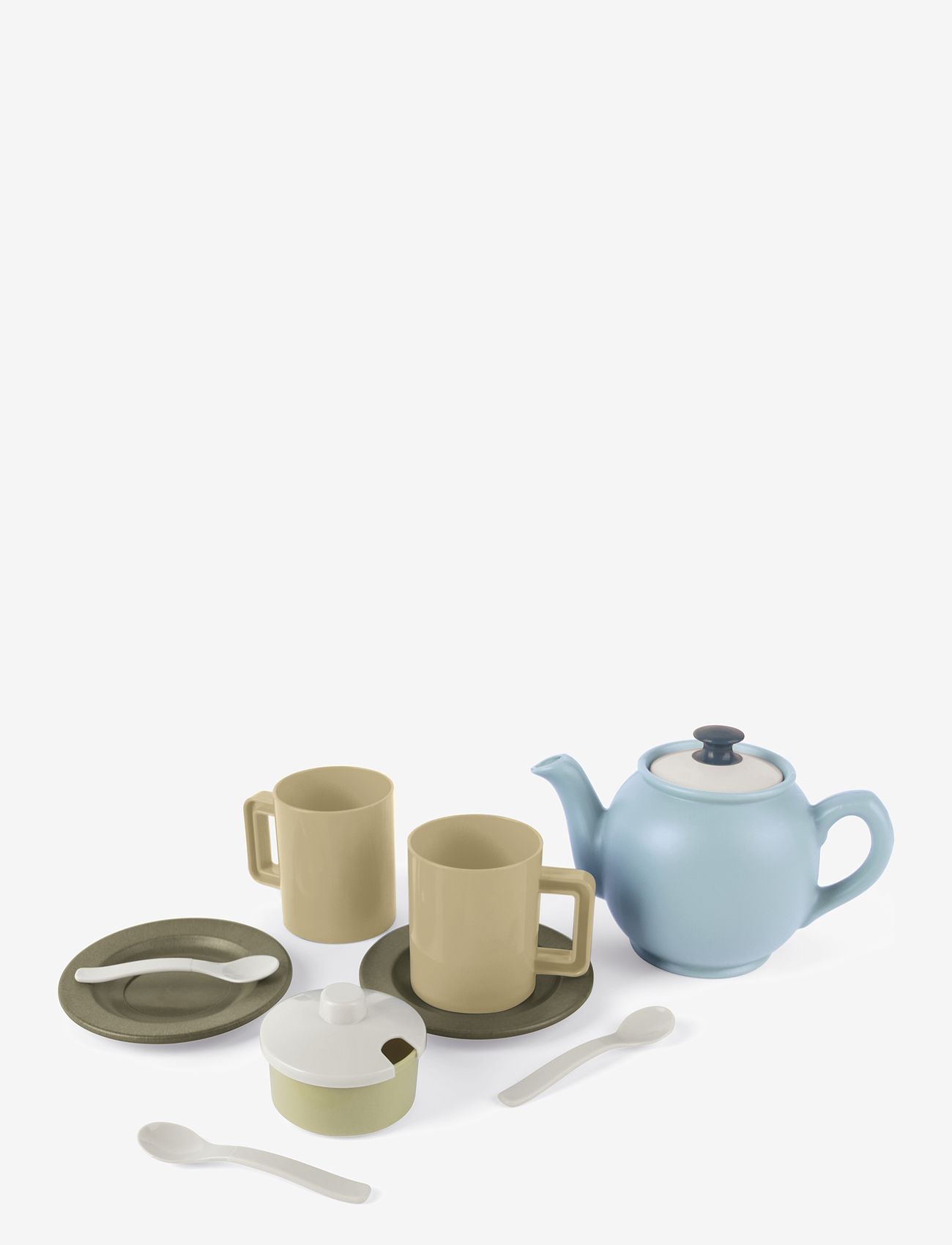 Dantoy - BIO TEA SET IN BOX - kaffe & teserviser - blue,white, green, dusty green, grey, yellow - 1