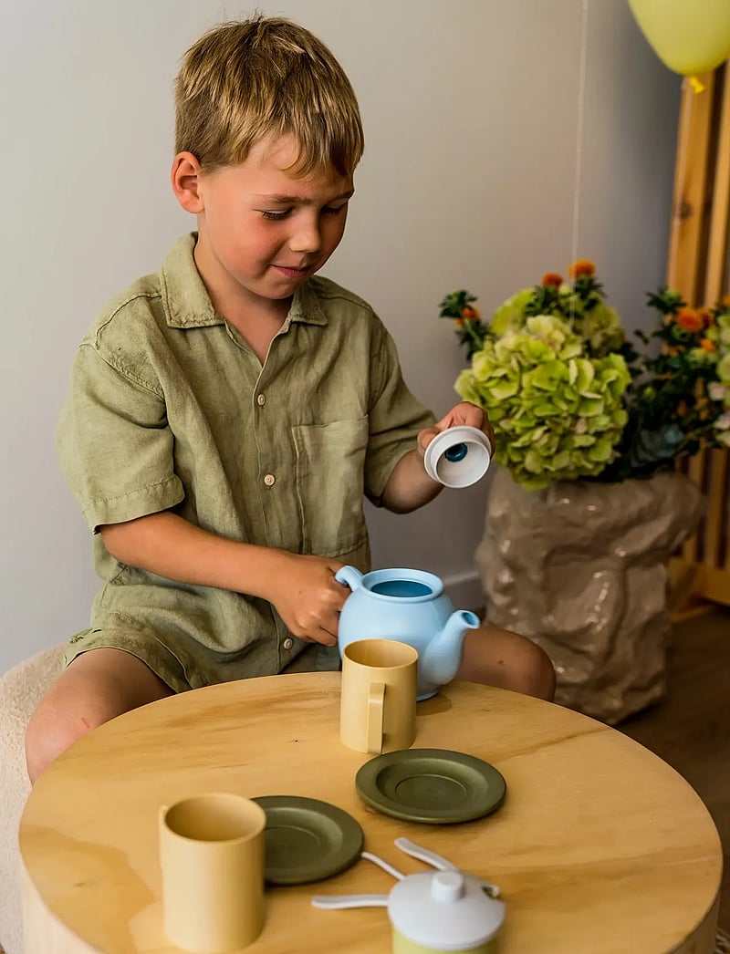 Dantoy - BIO TEA SET IN BOX - coffee & tea sets - blue,white, green, dusty green, grey, yellow - 3