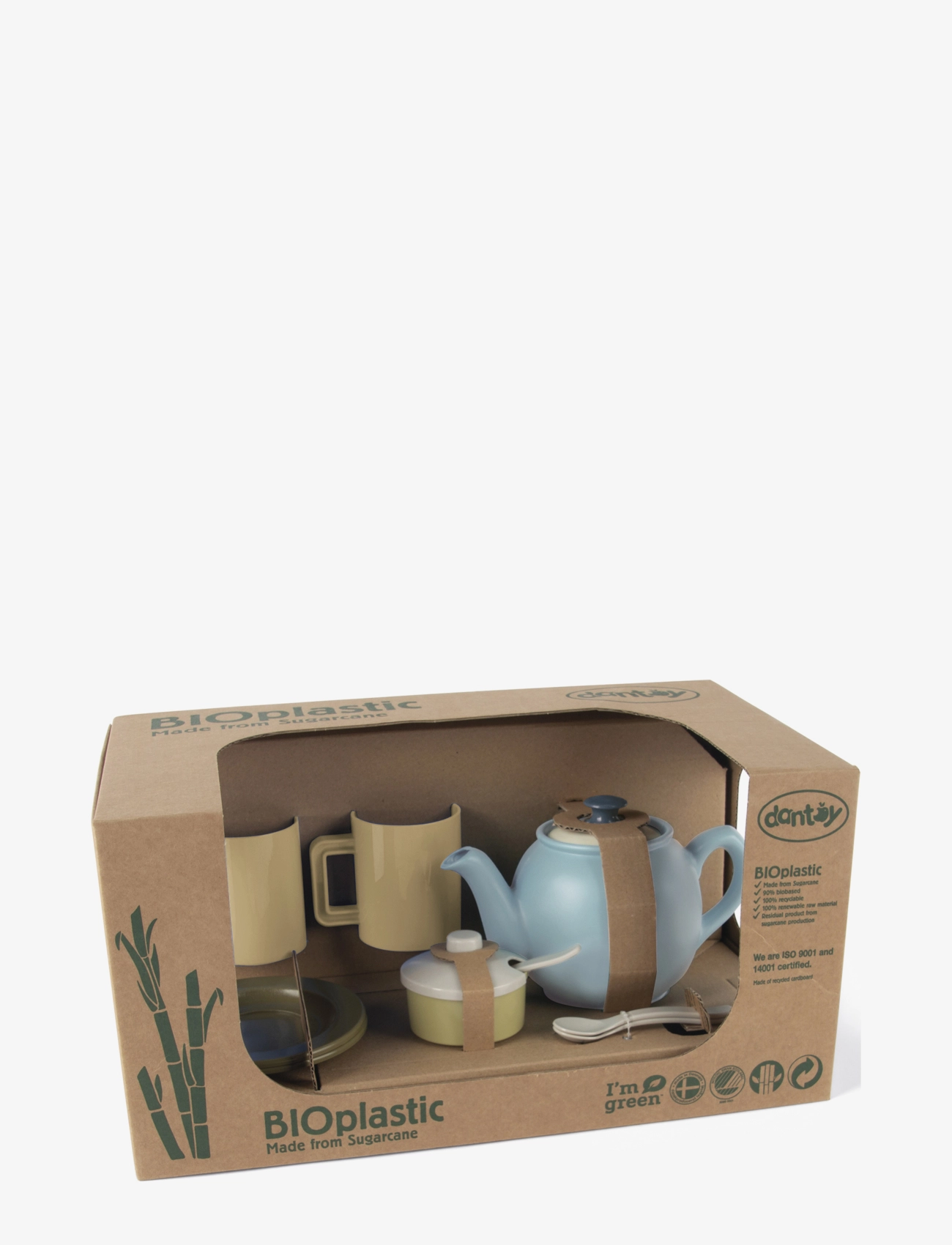 Dantoy - BIO TEA SET IN BOX - laveste priser - blue,white, green, dusty green, grey, yellow - 1