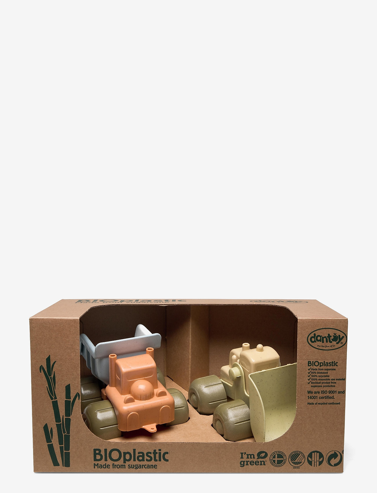 Dantoy - BIO CONSTRUCTION VEHICLE SET GIFTBOX - byggmaskiner - dusty-orange, dusty-blue, dusty-brown, dusty-green - 2