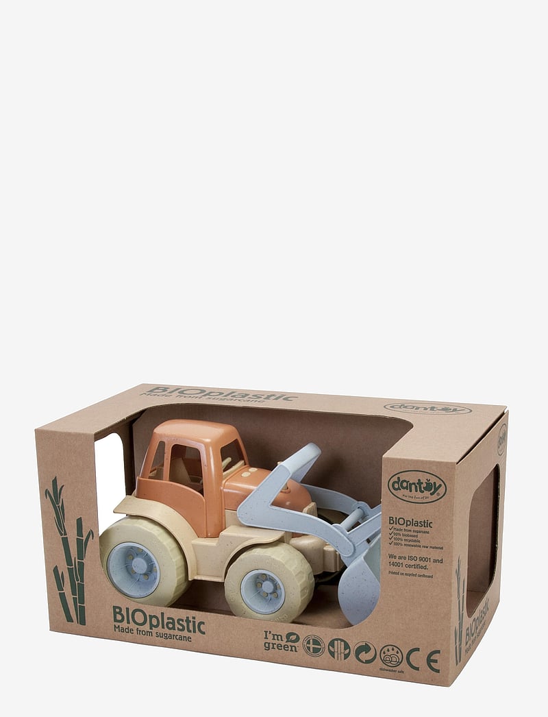 Dantoy - BIO TRACTOR IN GIFT BOX - tractors - dusty-blue, army-green, dusty-orange - 2