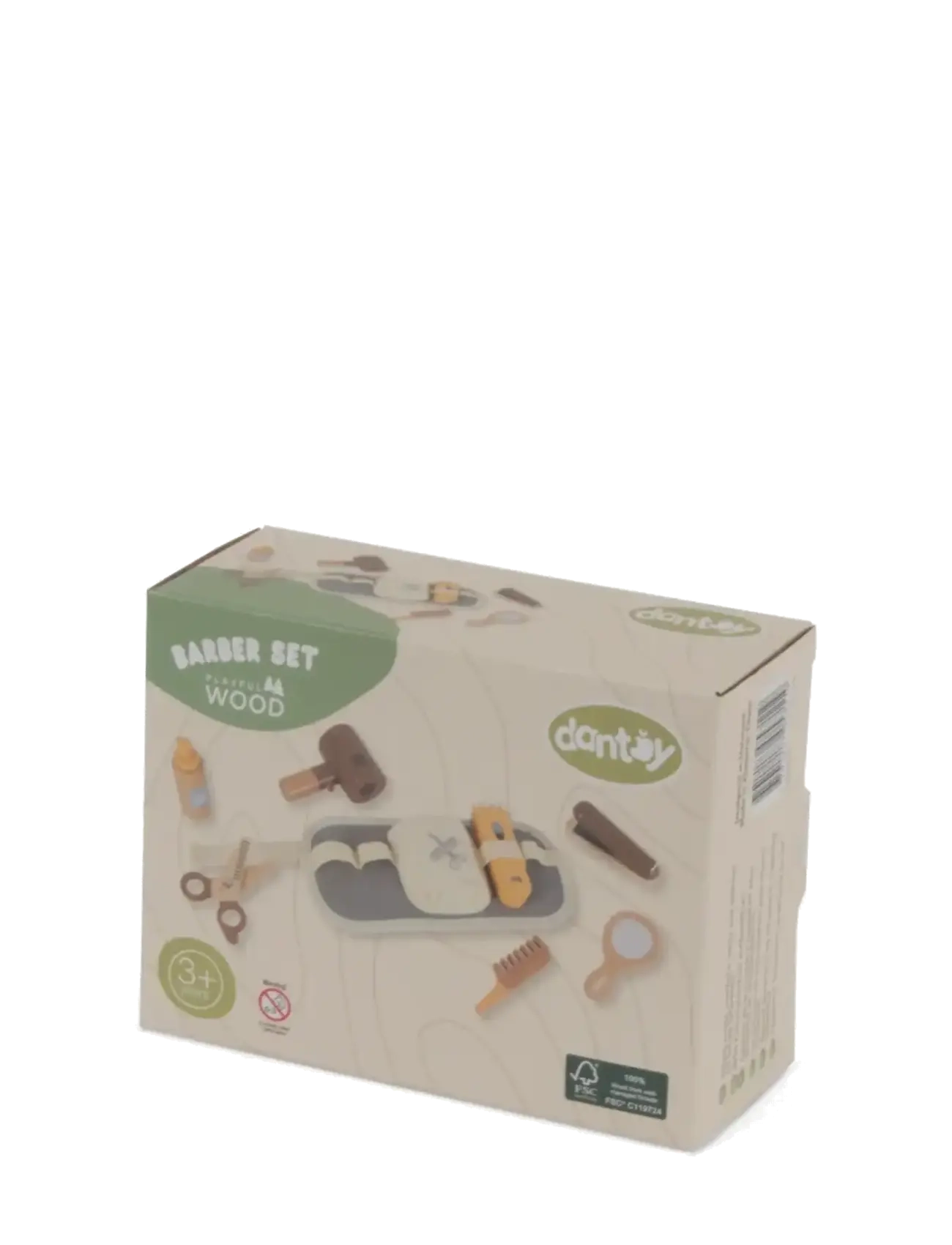 Dantoy - BARBER PLAY SET WOOD IN GIFTBOX 8 PCS - falsk sminke & tilbehør - mixed colours - 2