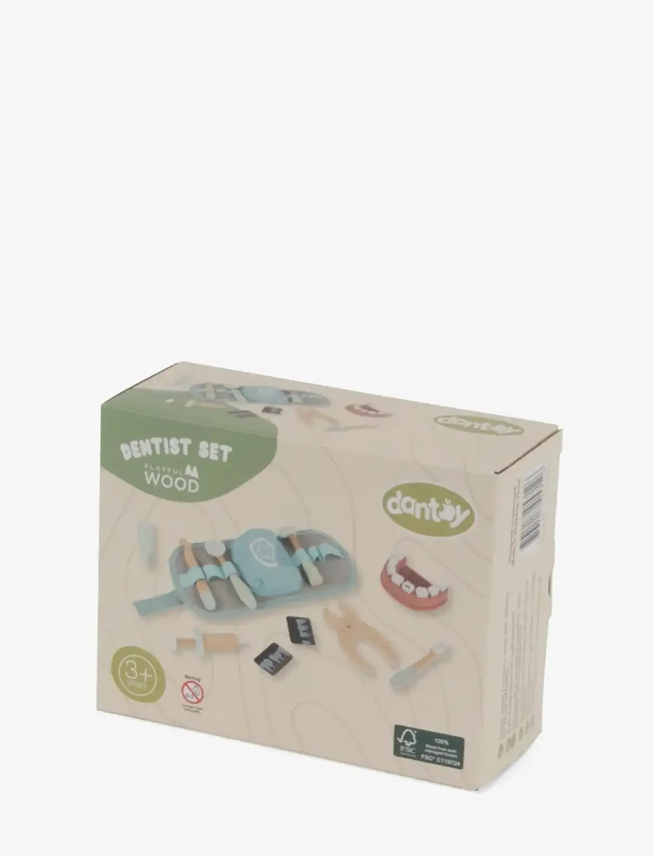 Dantoy - DENTIST PLAY SET WOOD IN GIFTBOX 19 PCS - lasten lääkärisetit - mixed colours - 2