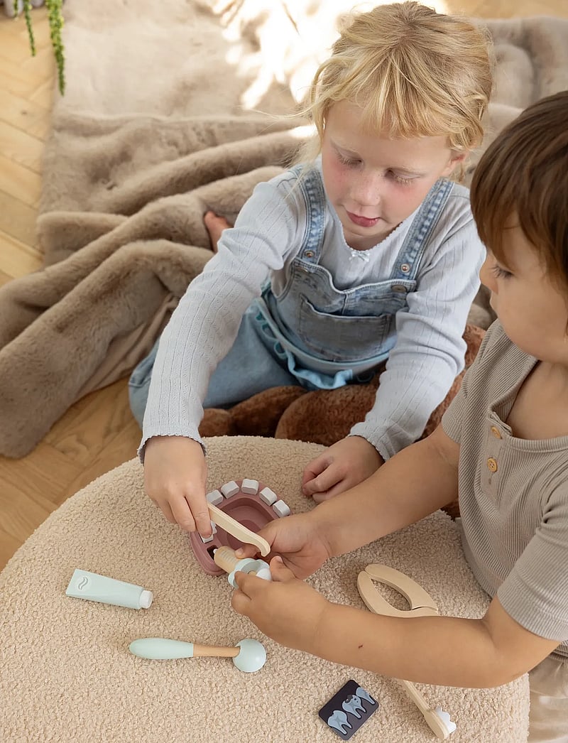 Dantoy - DENTIST PLAY SET WOOD IN GIFTBOX 19 PCS - lasten lääkärisetit - mixed colours - 3