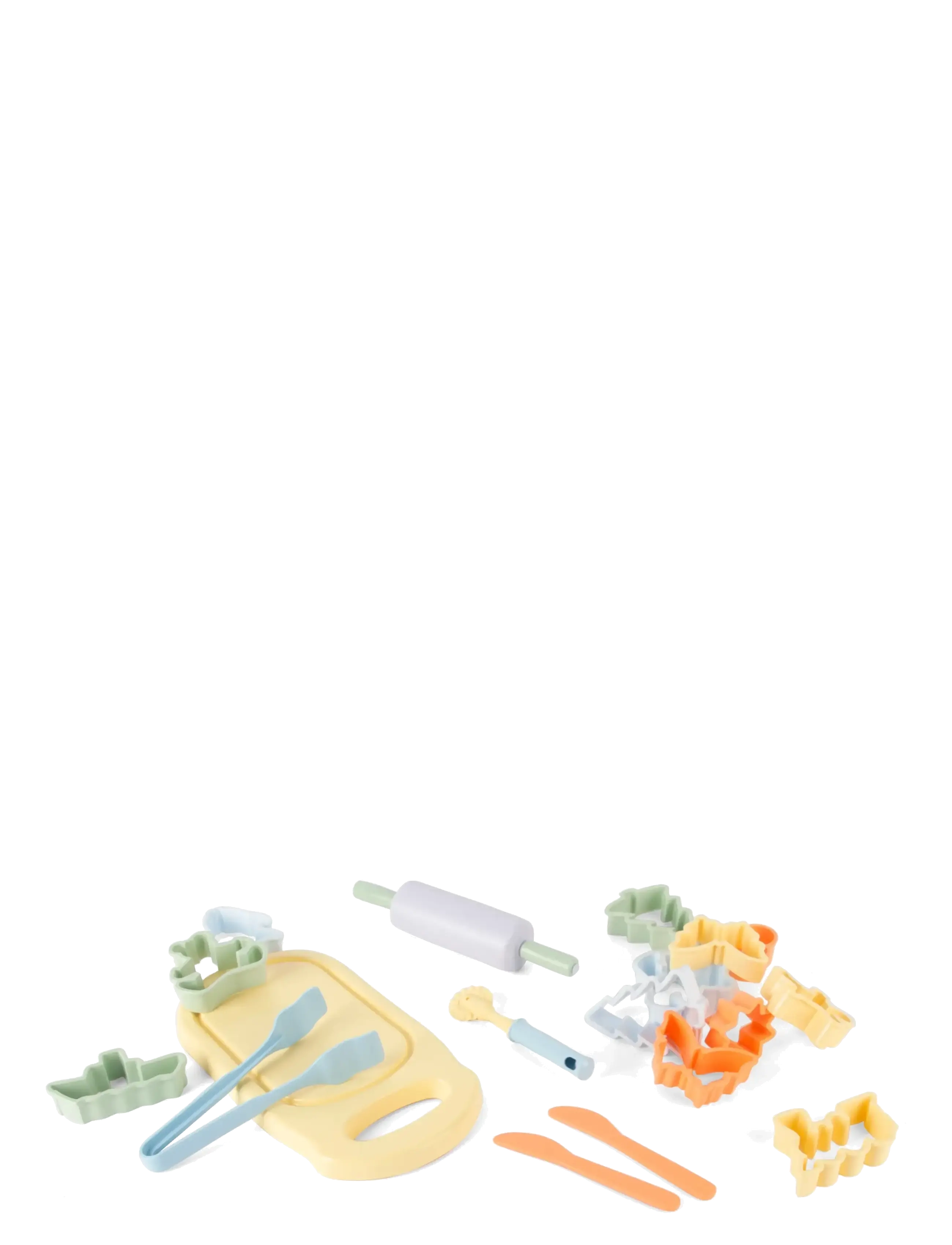 Dantoy - PASTEL PLAY DOUGH SET - bastelset - green, light purple, light yellow, orange, summer blue - 2