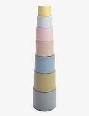 Dantoy - TINY BIO PLAY CUPS - 6+ MONTHS - laveste priser - dusty-blue, army-green, dusty-pink, dusty-yellow, grey - 0