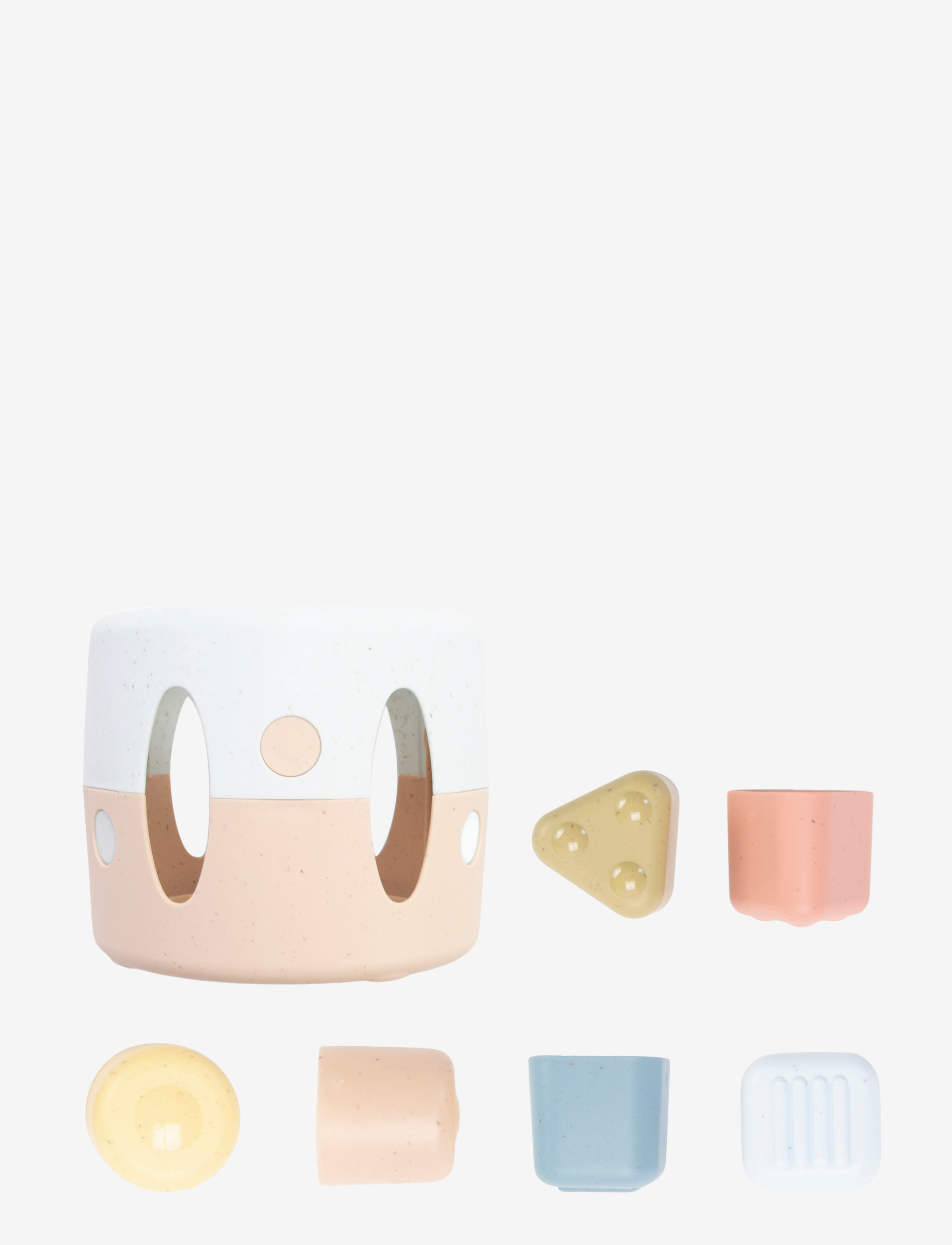 Dantoy TINY BIO SHAPE SORTER IN GIFTBOX - Baby shower gifts - DUSTY-BLUE, ARMY-GREEN, DUSTY-PINK, DUSTY-YELLOW, GREY / multi