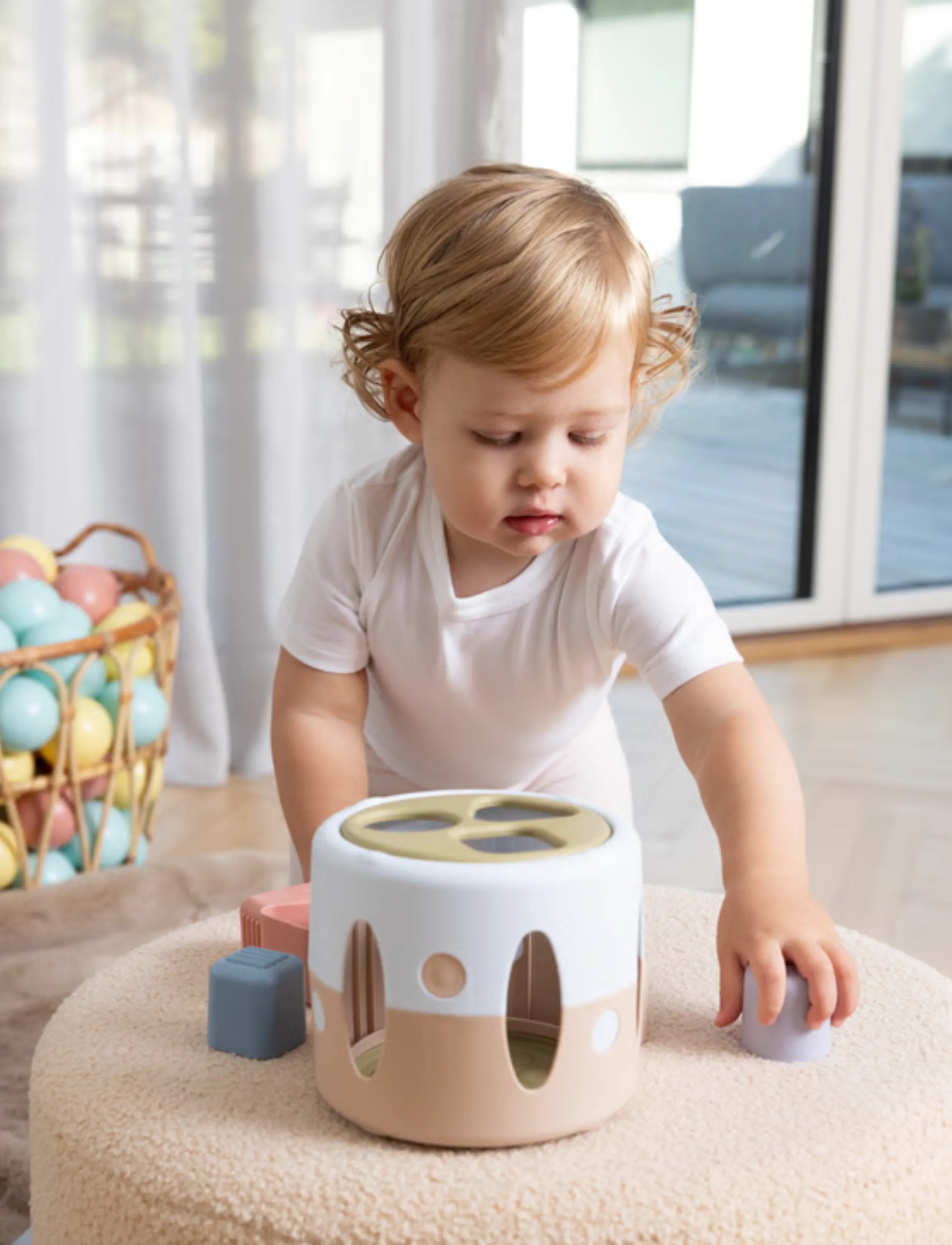 Dantoy Tiny Bio Shape Sorter In Giftbox, Børn, Sorting Box Toy, Multi/mønstret, Str: ONE SIZE
