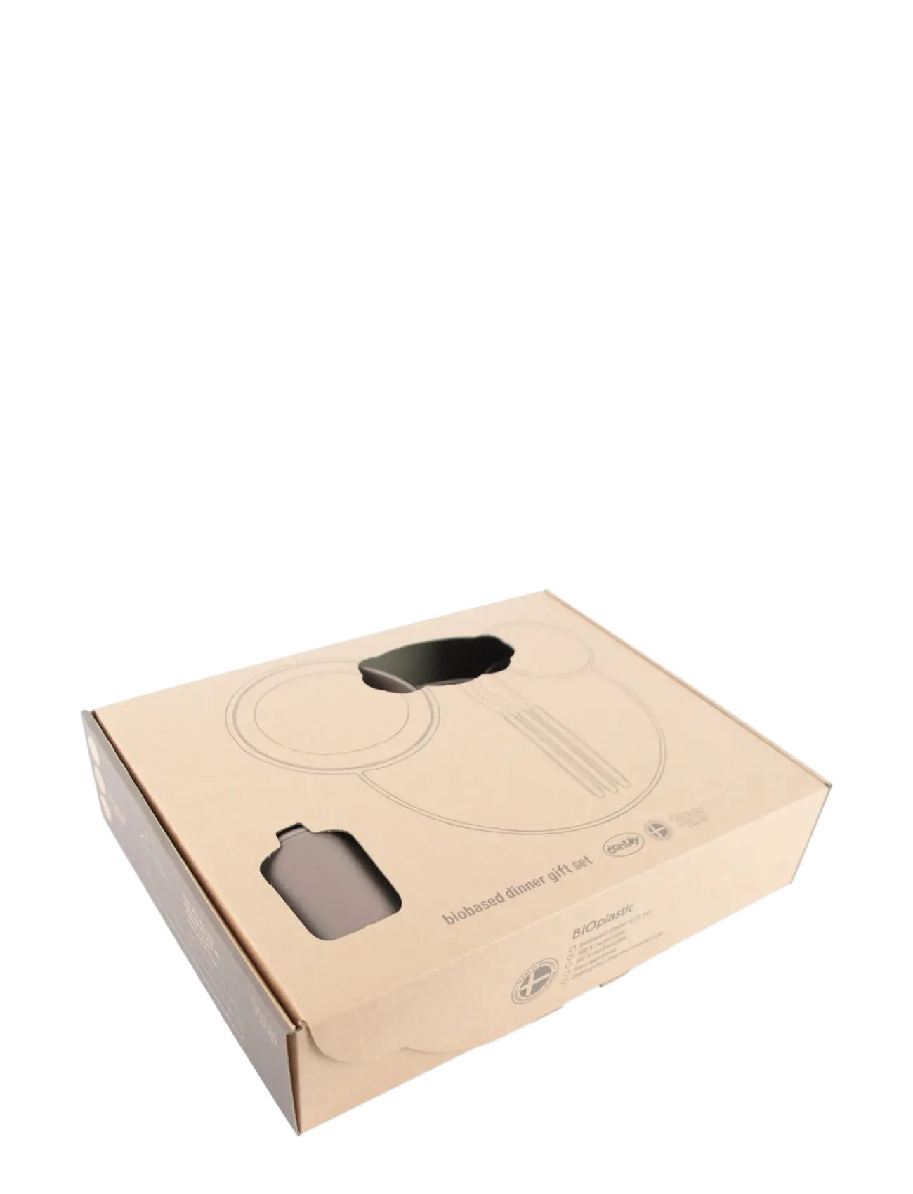 DANTOY Tiny Bio Dinner Giftset Grau - 30.5X 7X 23.5CM - Kinder