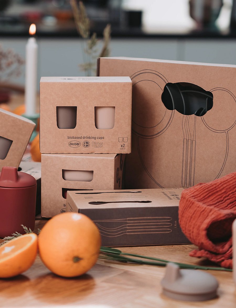 Dantoy - TINY BIO DINNER GIFTSET - essgeschirr - grey - 4