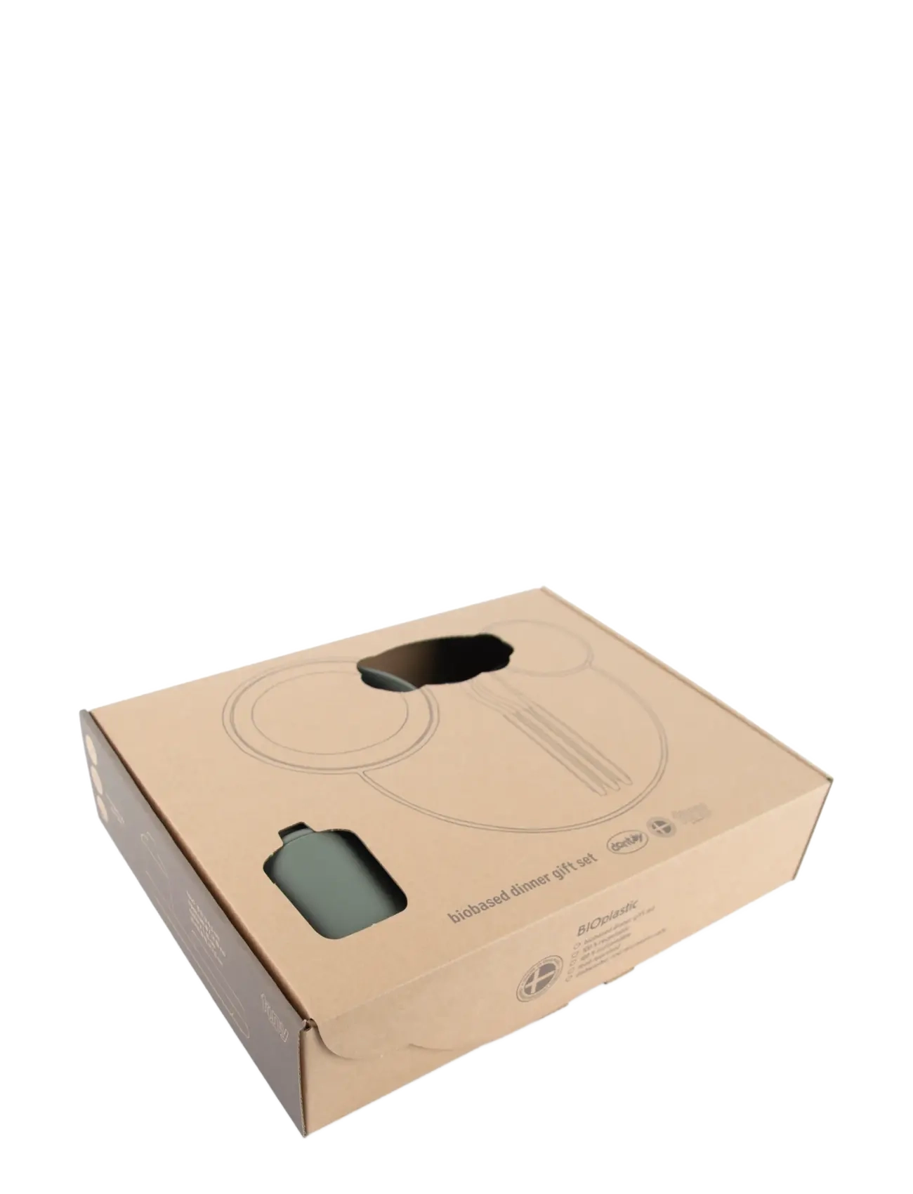 Dantoy - TINY BIO DINNER GIFTSET - essgeschirr - olive - 2