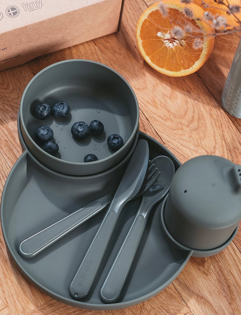 Dantoy - TINY BIO DINNER GIFTSET - olive - 4
