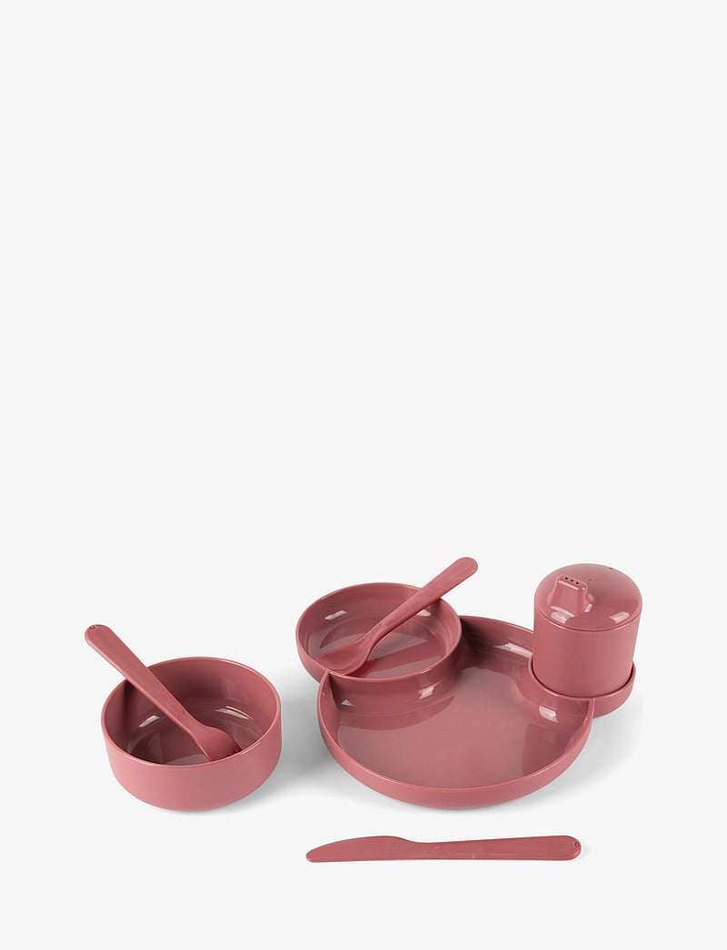 Dantoy - TINY BIO DINNER GIFTSET - serveringsset - ruby red - 0