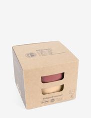 Dantoy - TINY BIOBASED BOWL SET - laveste priser - nude and ruby red - 1