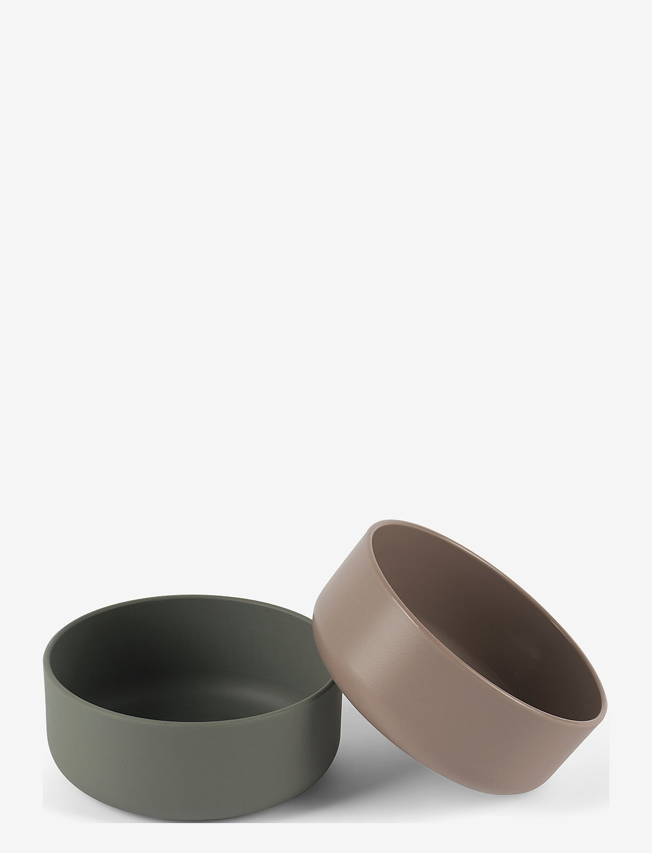 Dantoy - TINY BIOBASED BOWL SET - lägsta priserna - olive and grey - 0