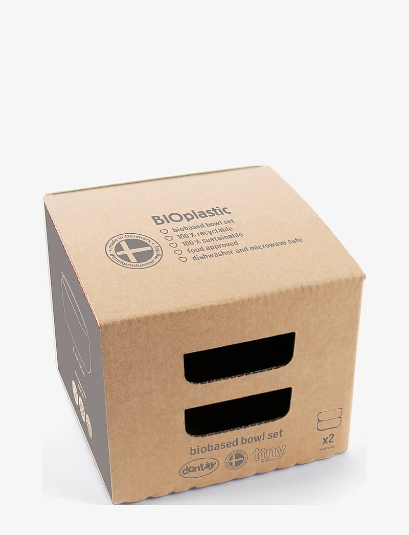 Dantoy - TINY BIOBASED BOWL SET - serveringsset - nude and grey - 2