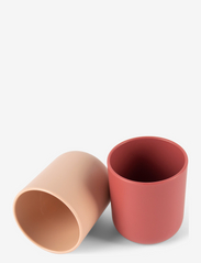 TINY BIOBASED DRINKING CUPS - NUDE AND RUBY RED
