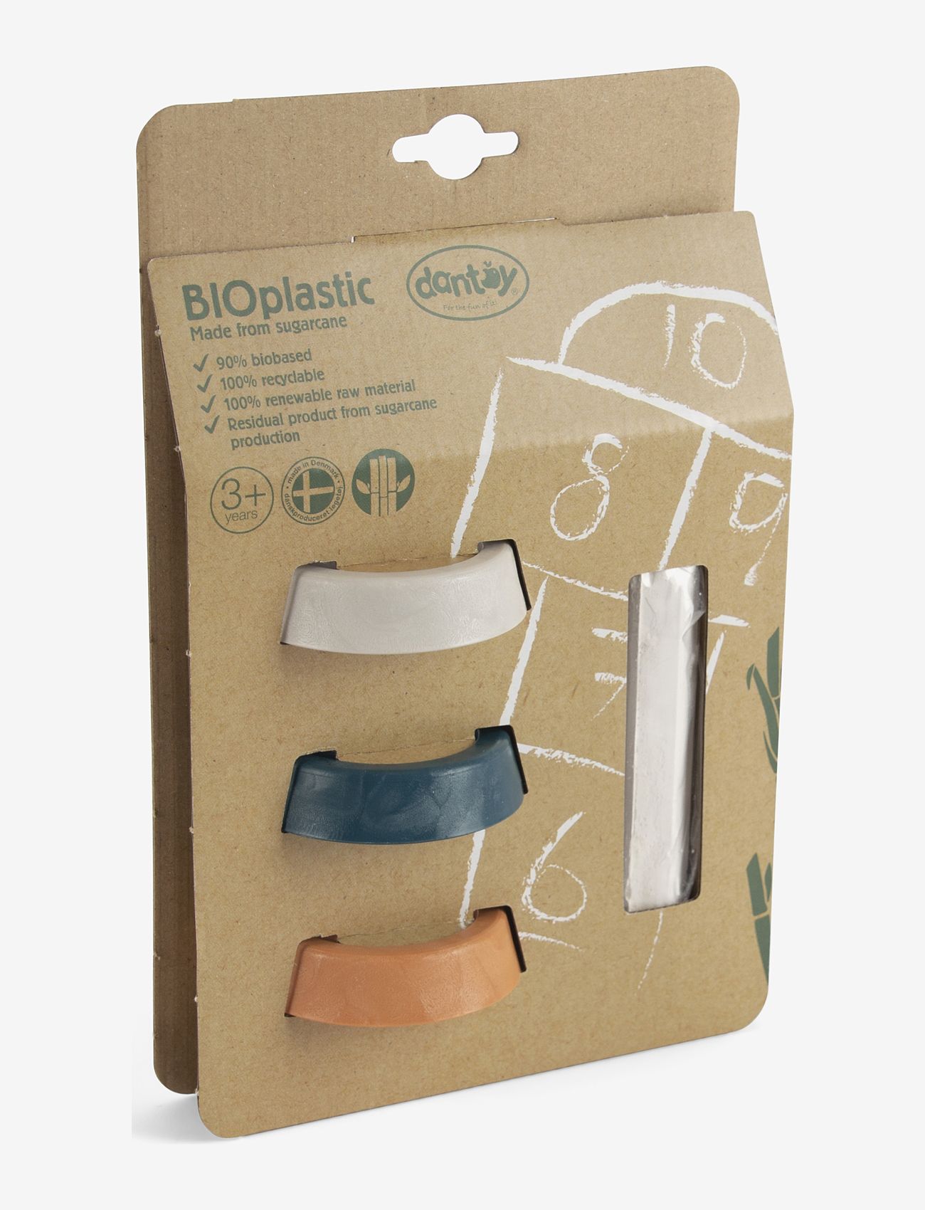 Dantoy - BIO HOPSCOTCH W/CHALK - motorikleksaker - orange - 2