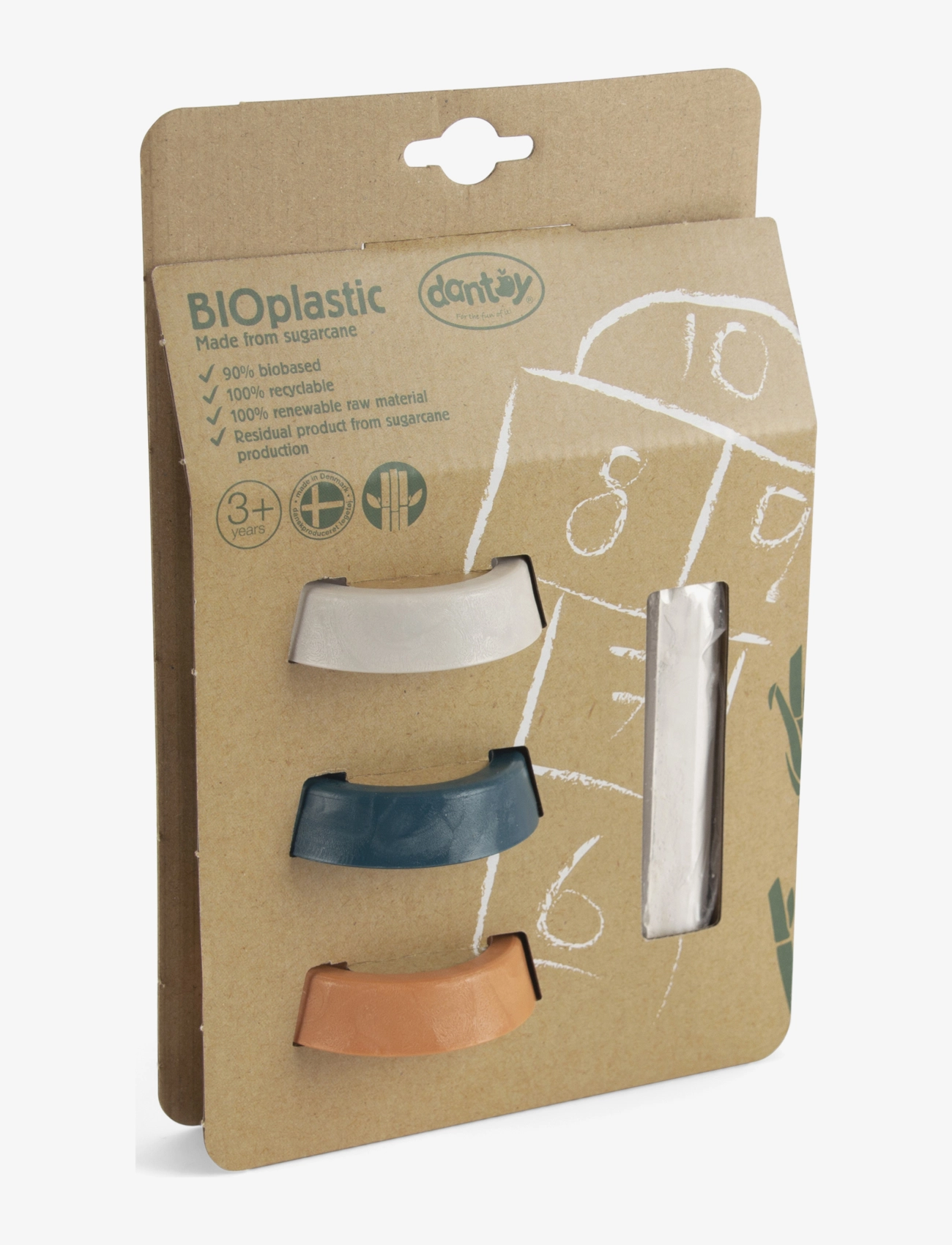 Dantoy - BIO HOPSCOTCH W/CHALK - motoriset lelut - orange - 2