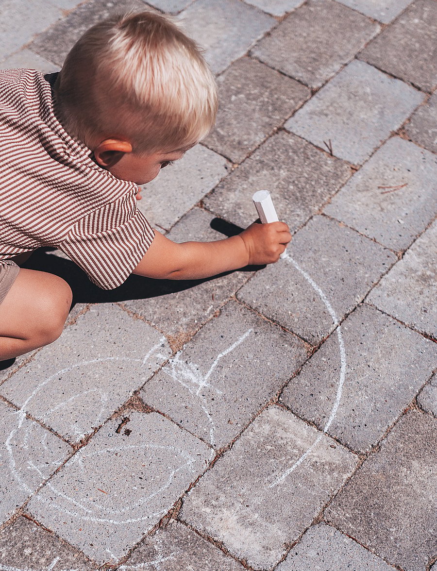 Dantoy - BIO HOPSCOTCH W/CHALK - motoorsete oskuste mänguasjad - orange - 3