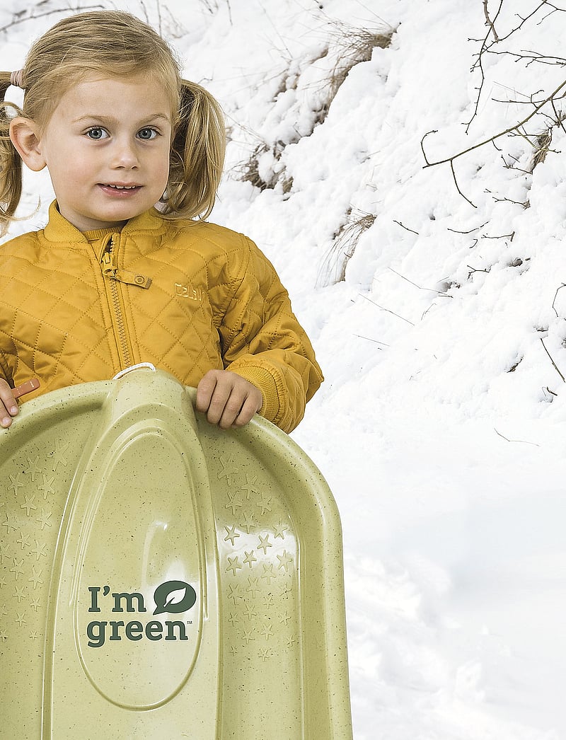 Dantoy - BIO BOBSLED W/O BRAKES DUSTY GREEN 79 CM - pulkor - green - 1