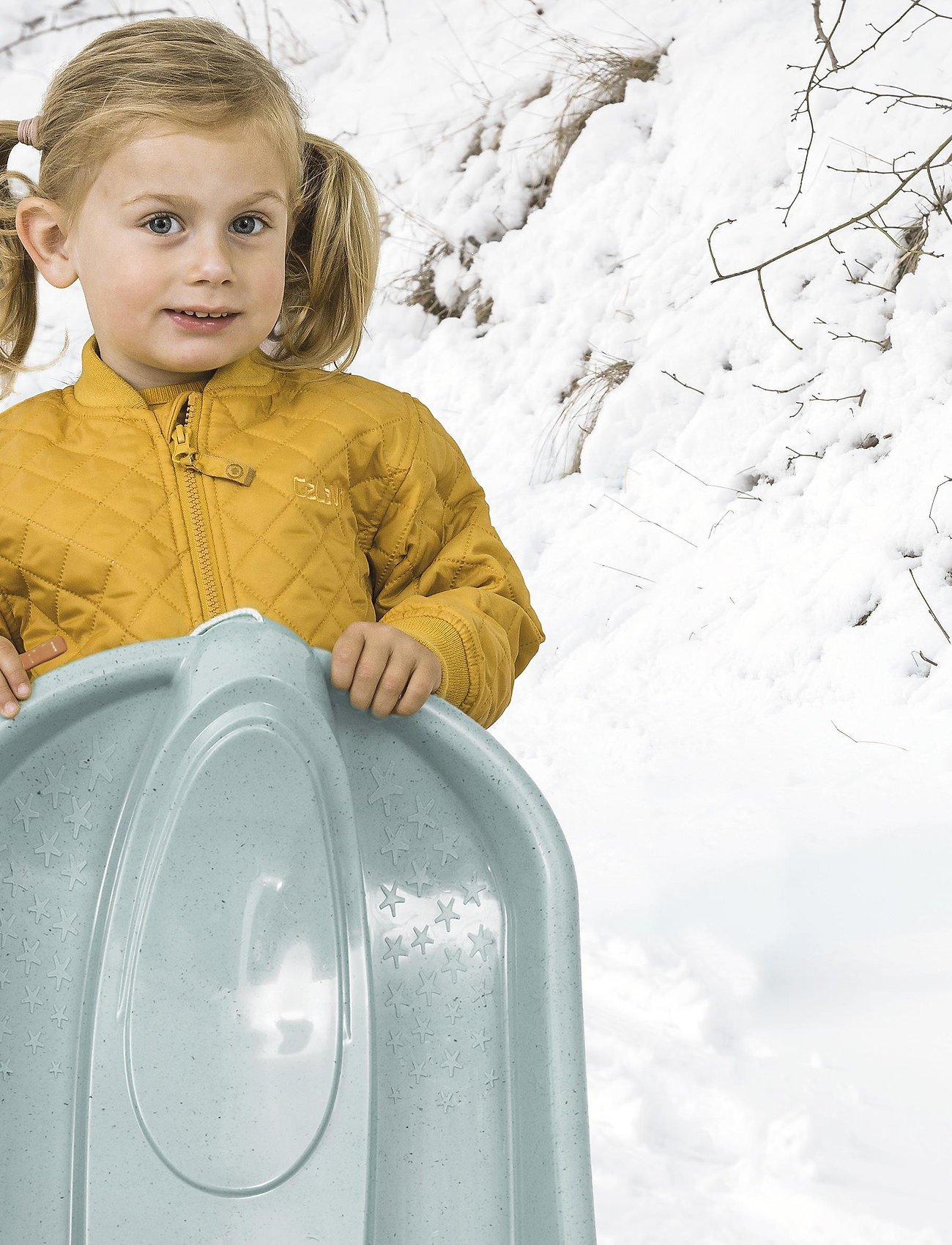 Dantoy - BIO BOBSLED W/O BRAKES DUSTY BLUE 79 CM - talvileikit - blue - 1