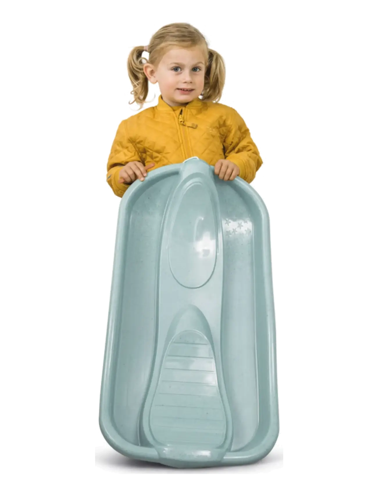 Dantoy - BIO BOBSLED W/O BRAKES DUSTY BLUE 79 CM - winter toys - blue - 1