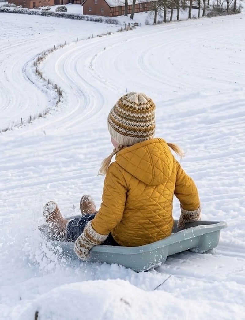 Dantoy - BIO BOBSLED W/O BRAKES DUSTY BLUE 79 CM - winter toys - blue - 2