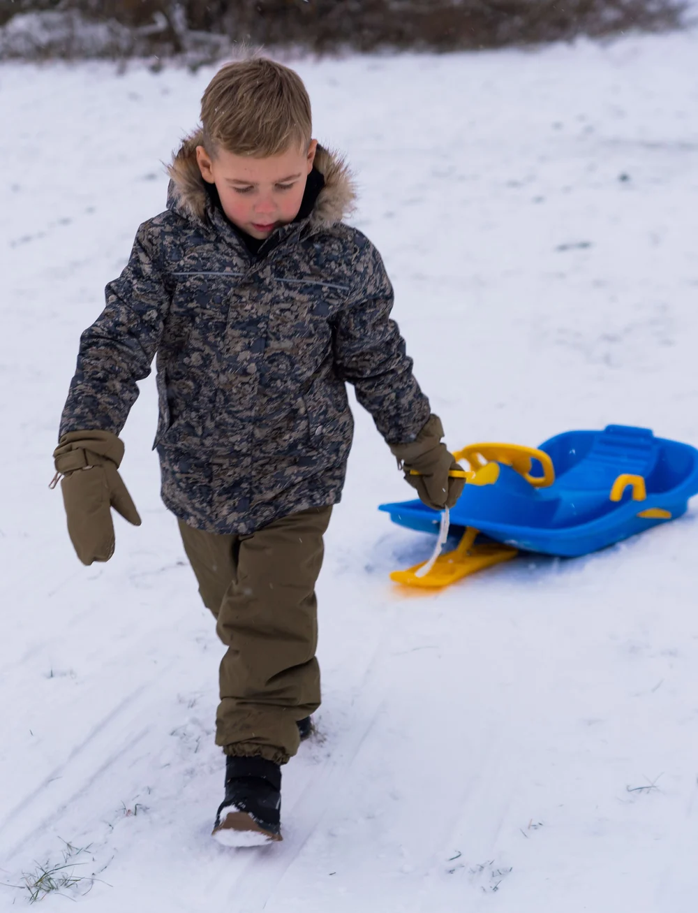 Dantoy - STEERABLE BOBSLED BLUE 95 CM - pulkor - blue - 4