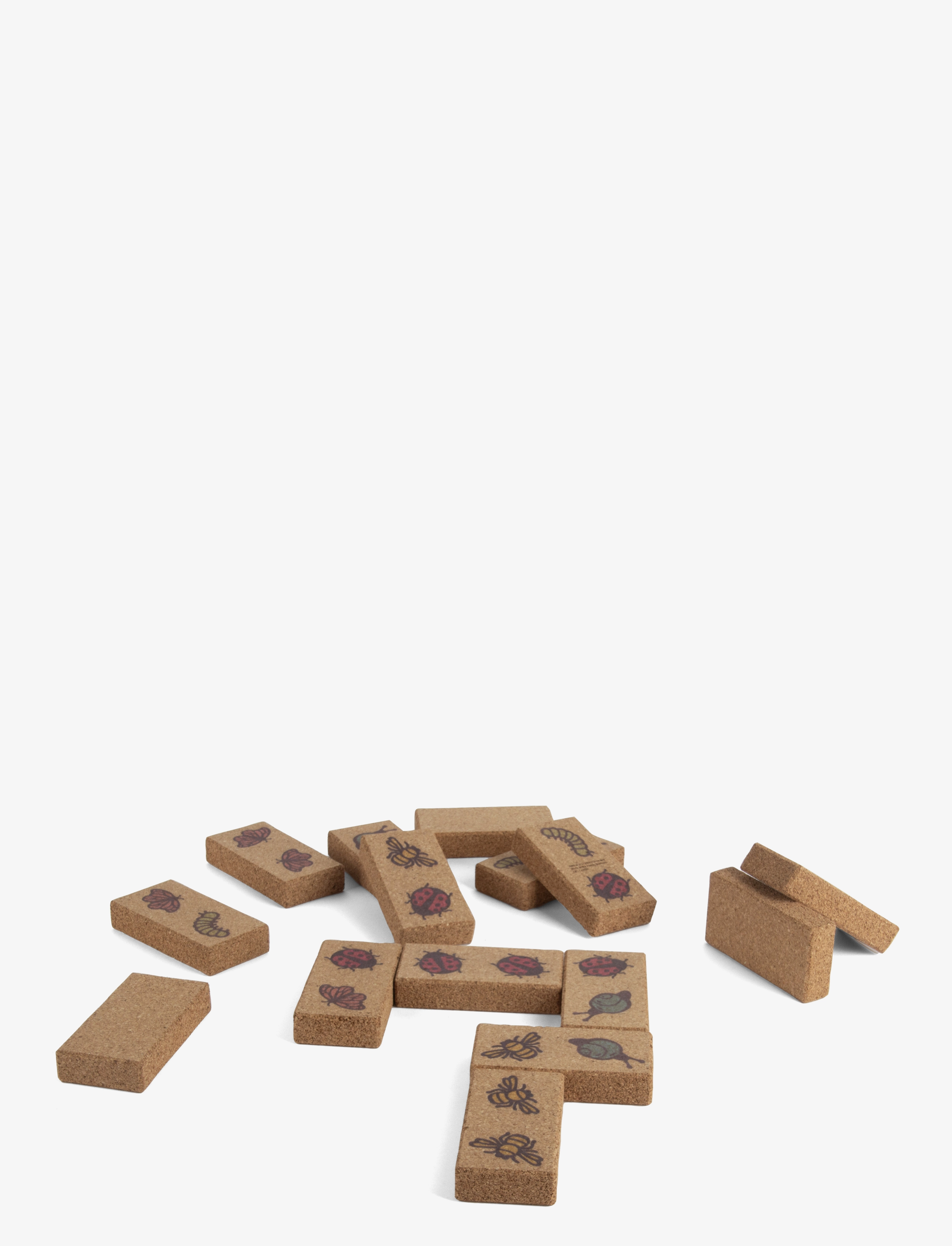 Dantoy - CORK DOMINOES 28PCS ASS - mixed colours - 1