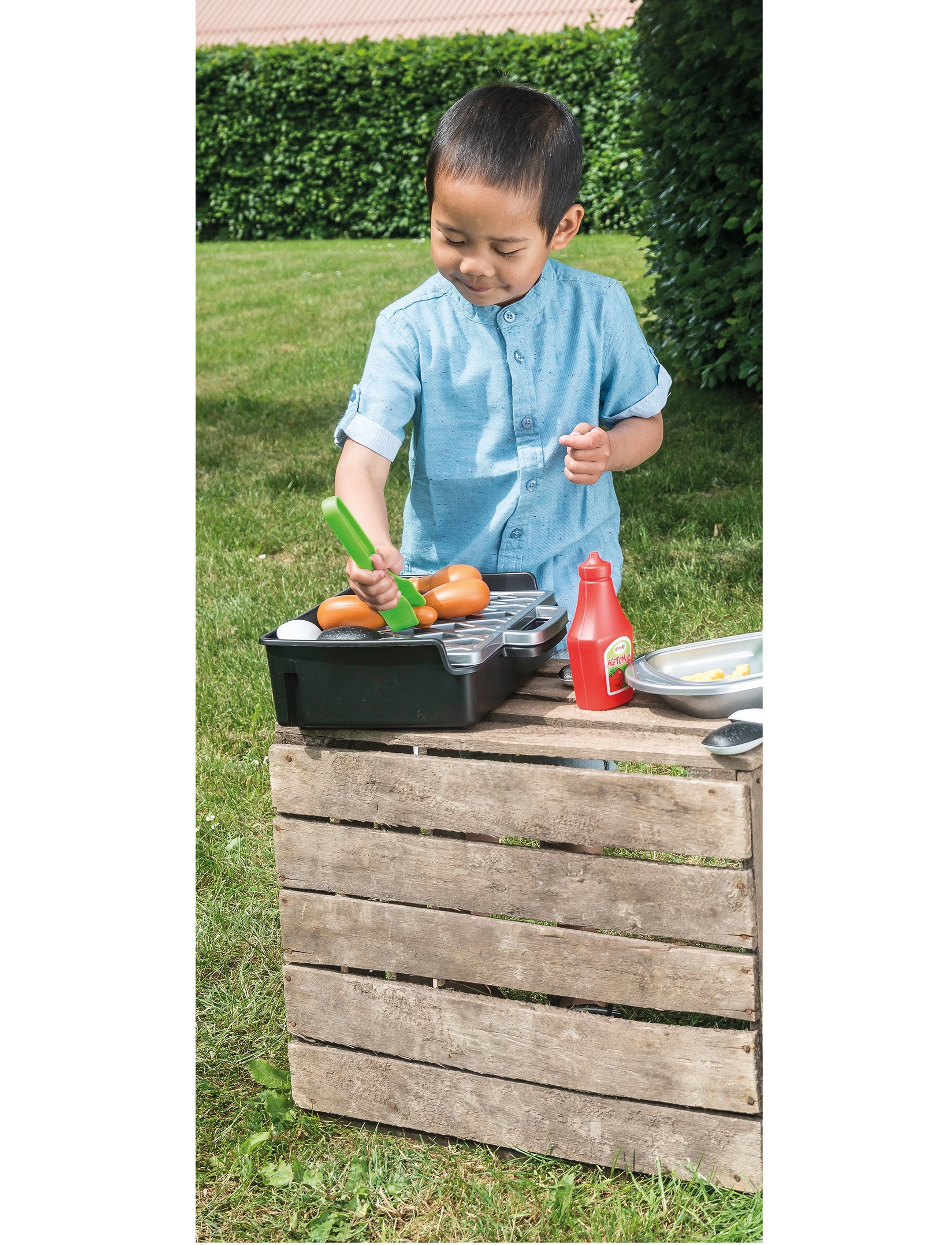 Dantoy - BBQ  DELUXE SET-79 PCS CTN. - red, brown, yellow, green, silver, white, black - 2