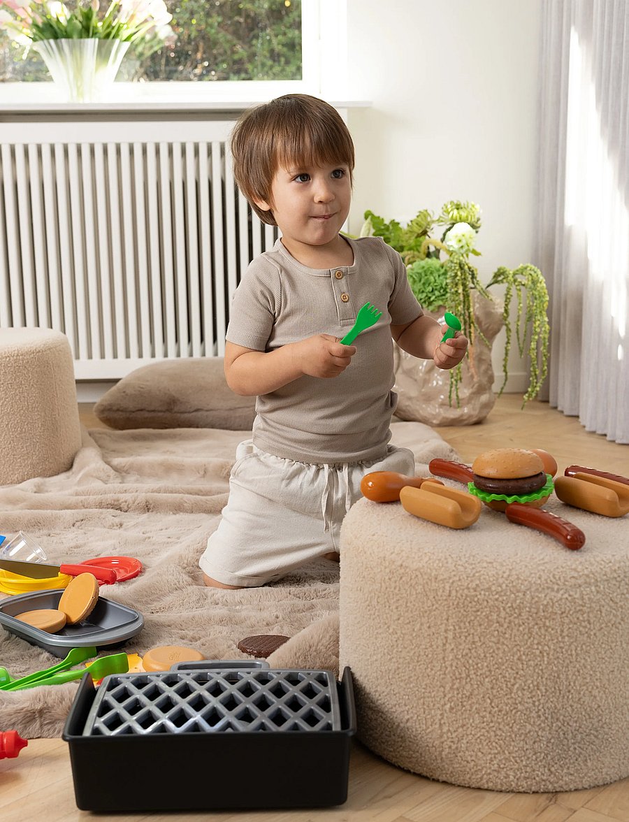 Dantoy - BBQ PLAYFOOD-56 PCS CTN. - leikfangamatur & kökur - red, brown, yellow, green, white - 3