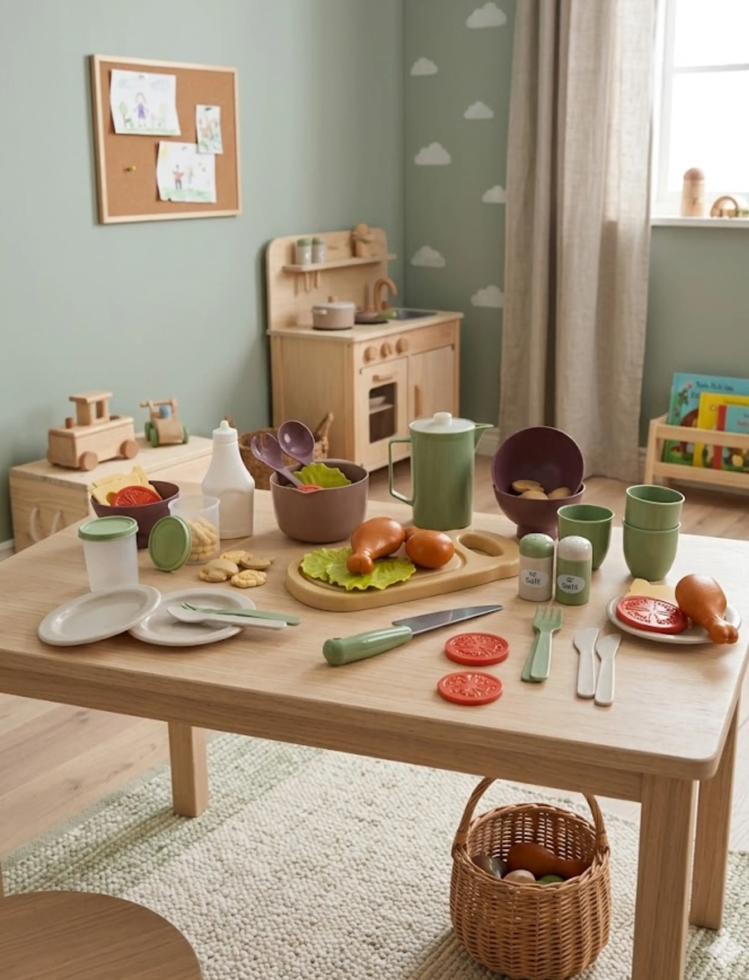 Dantoy Gg Salad Set, 56 Pcs, 38X23X9 cm, Toy Kitchen & Accessories, Grün - Kinder