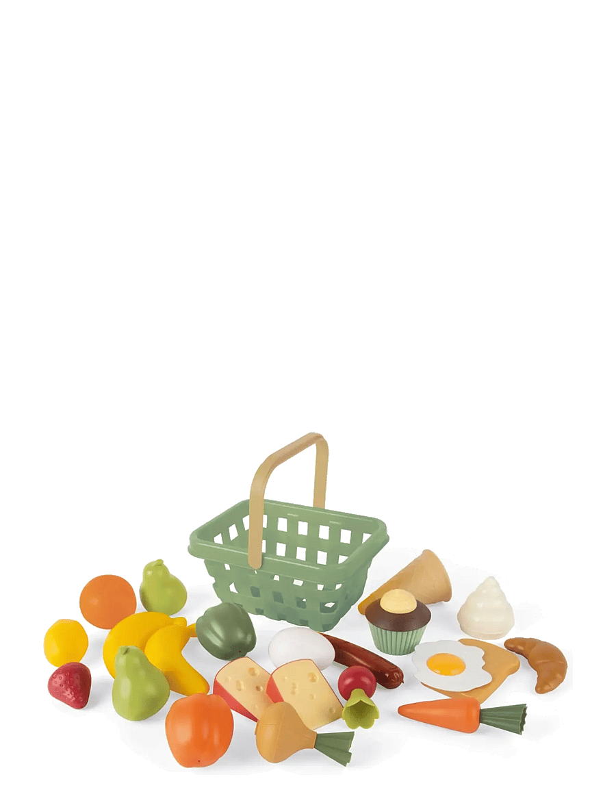 Dantoy - GREEN GARDEN GROCERY BASKET SET - spielzeuglebensmittel & -torten - green - 1