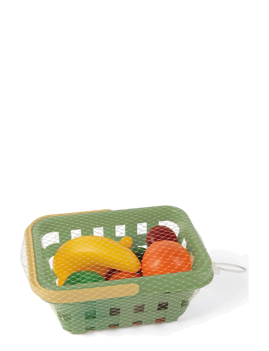 Dantoy - GREEN GARDEN GROCERY BASKET SET - spielzeuglebensmittel & -torten - green - 2