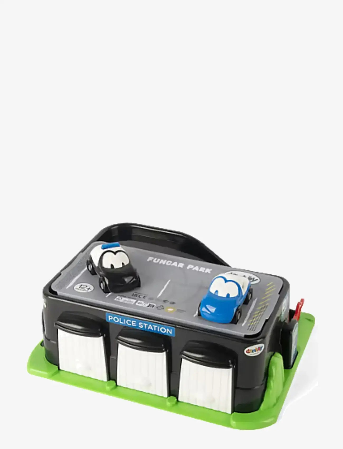 Dantoy - CLASSIC FUNCARS POLICE STATION - legetøjsbiler - black, blue, blue transparent, gray cool, green, red, white - 1