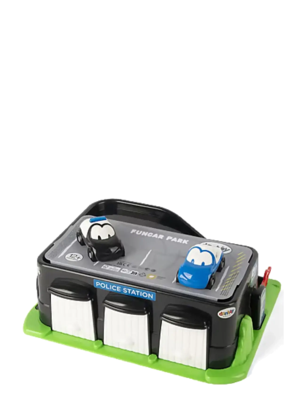 Dantoy CLASSIC FUNCARS POLICE STATION - Leksaker 0–2 år - BLACK, BLUE, BLUE TRANSPARENT, GRAY COOL, GREEN, RED, WHITE / multi